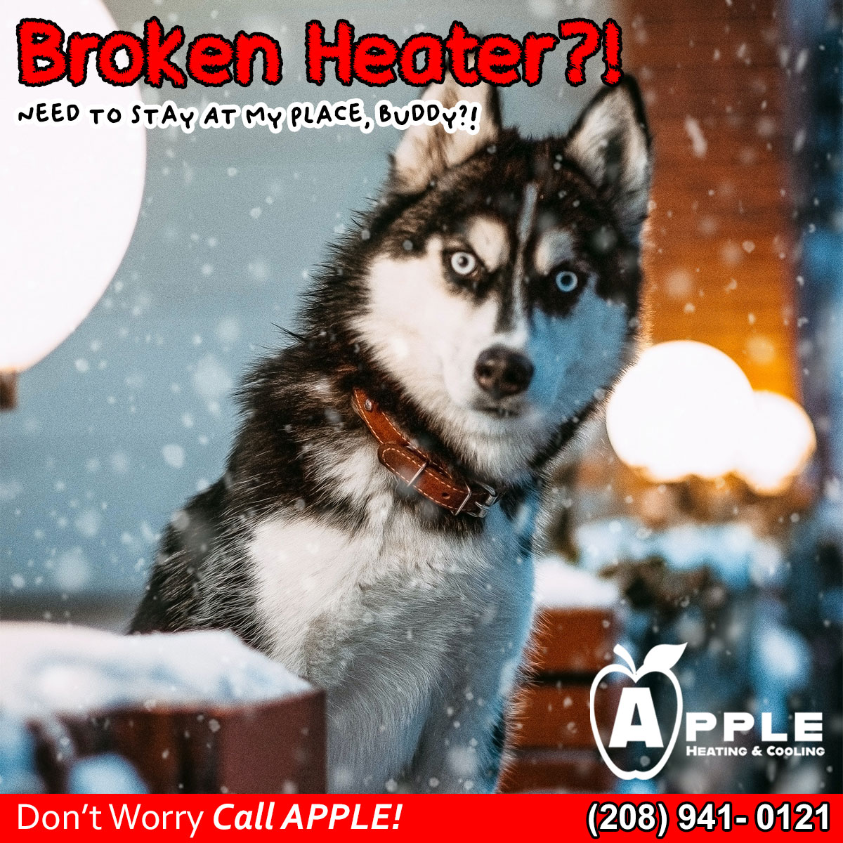 Winter Time is No Time for Heater Problems!